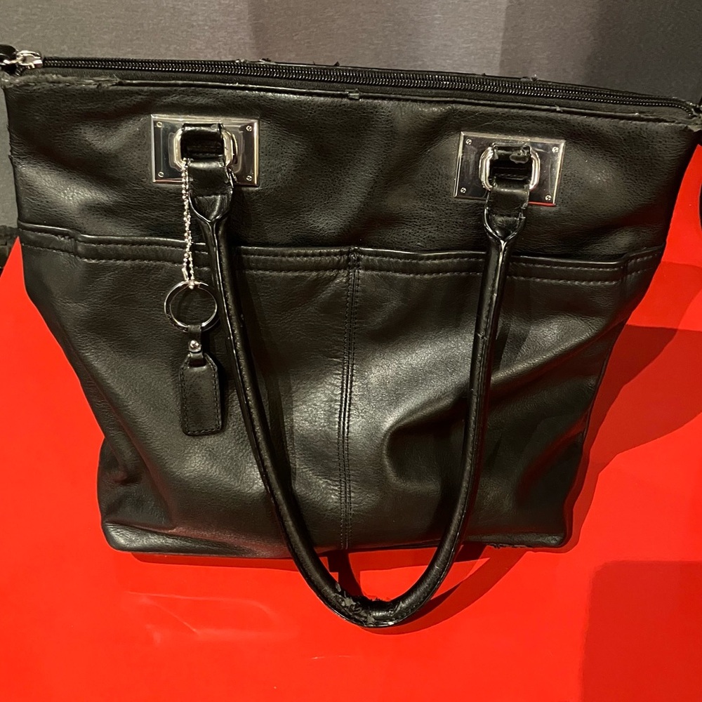 Tignanello Pebbled Leather Tote Purse for Upcycle/Recycle